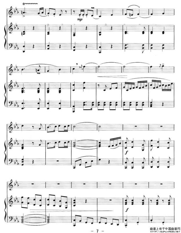 向往（曲笛+钢琴）