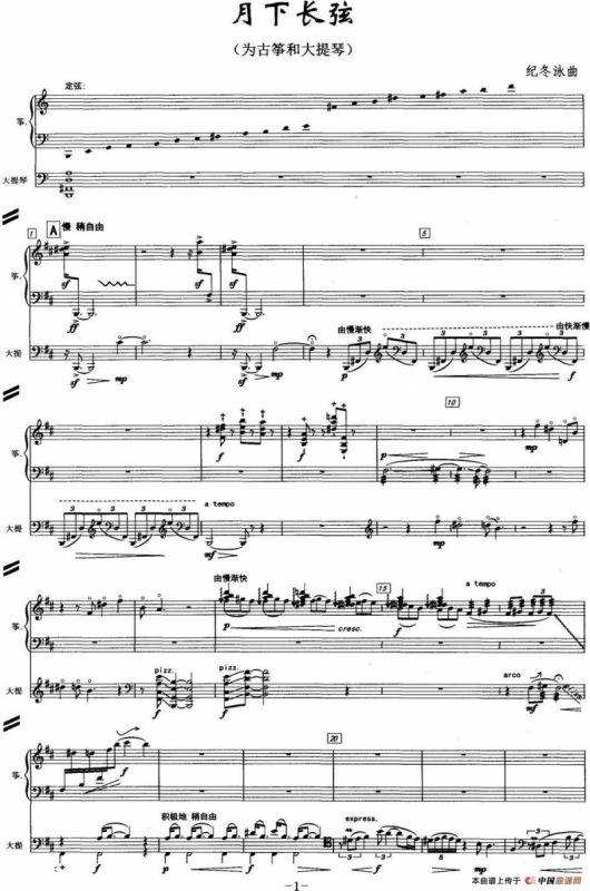 月下长弦（古筝+大提琴）