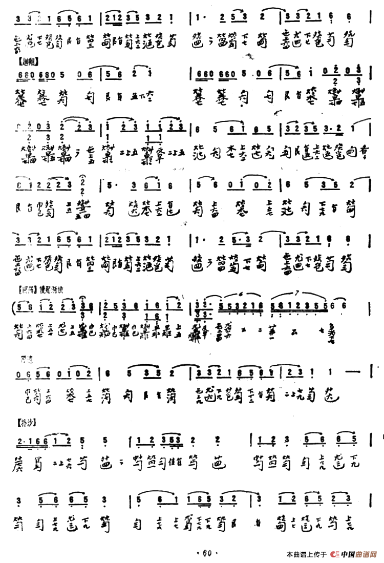 平沙落雁（古琴谱、许光毅记谱）