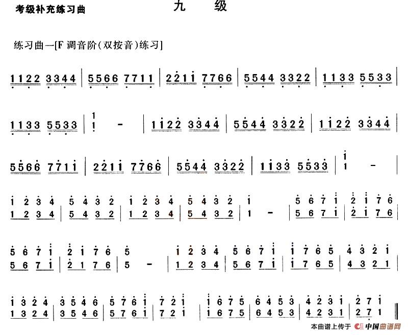 考级补充练习曲（九级）