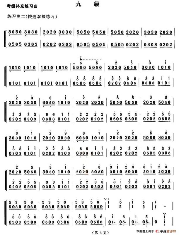 考级补充练习曲（九级）