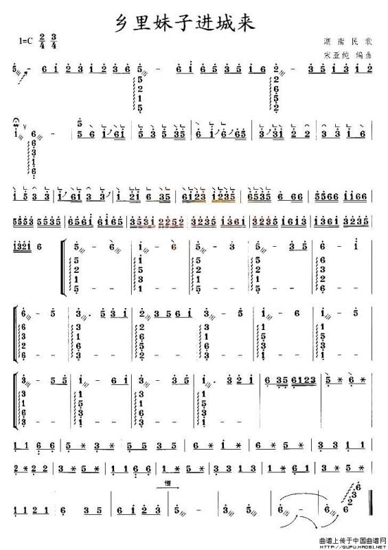 乡里妹子进城来