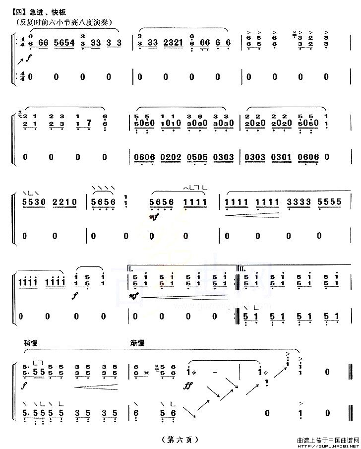 林冲夜奔（【上海筝会】考级十级曲目）