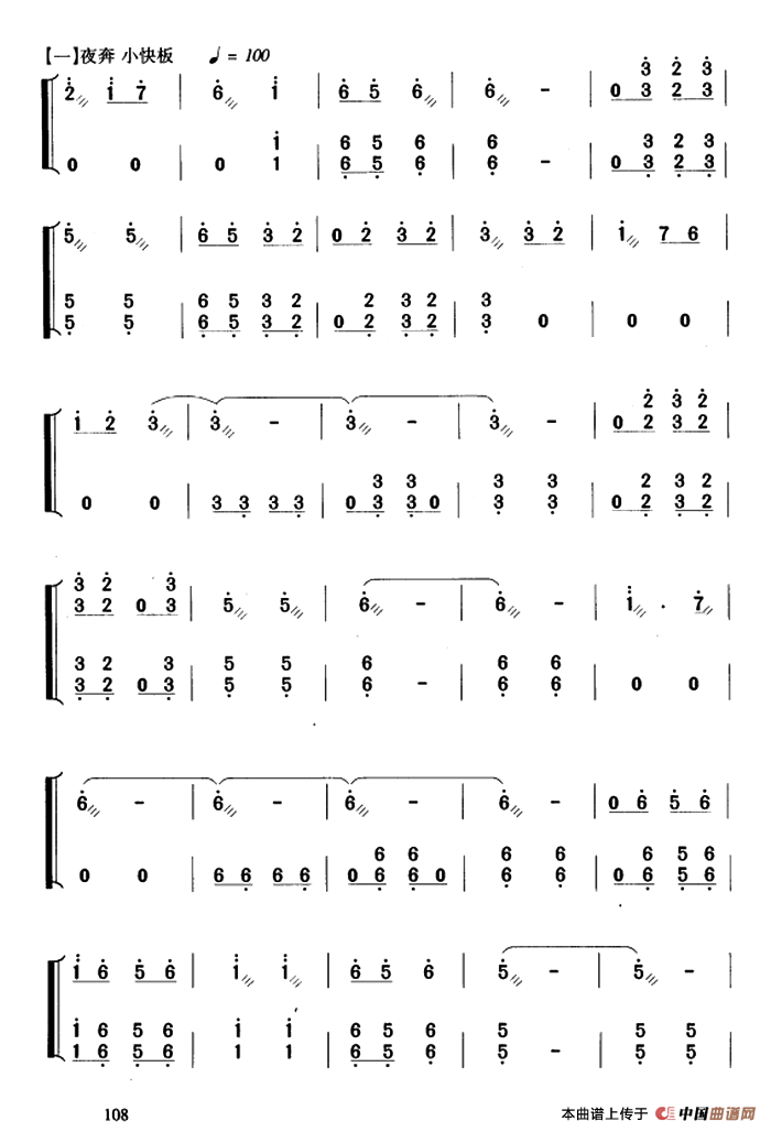 林冲夜奔（【上海筝会】考级十级曲目）