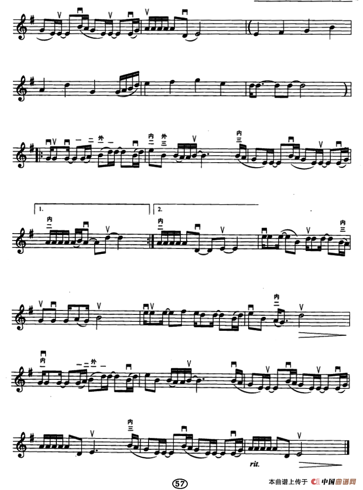 大约在冬季（五线谱）