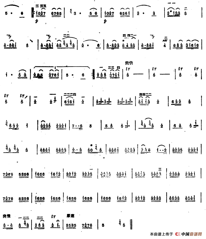 二胡技巧练习曲：滑指练习