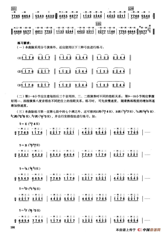 三、音程模进练习（二胡音阶练习）