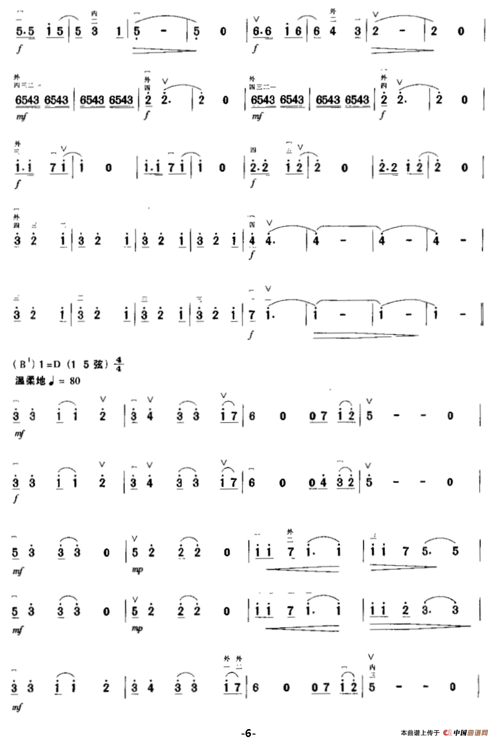 夜晚窗外的吉它声