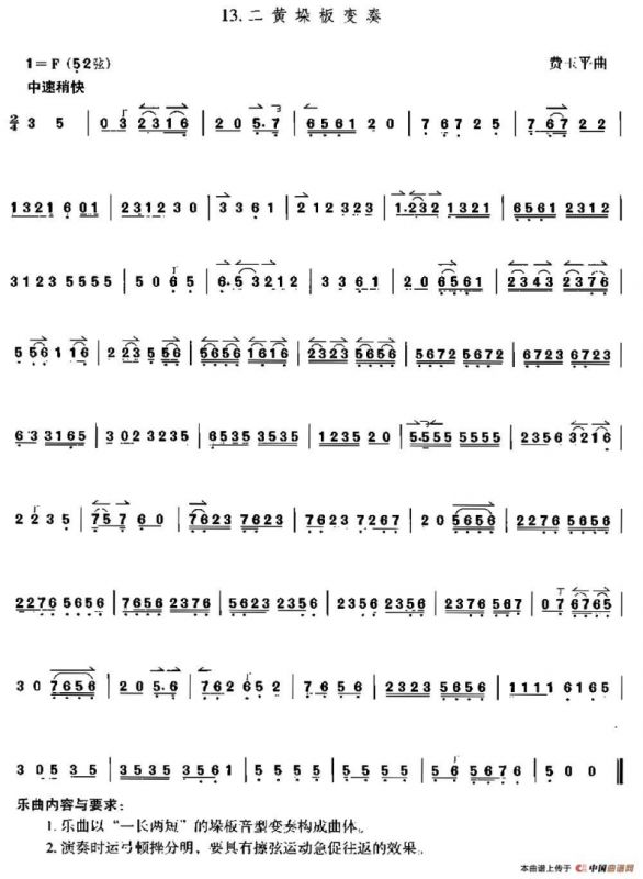 二黄剁板变奏（京胡）