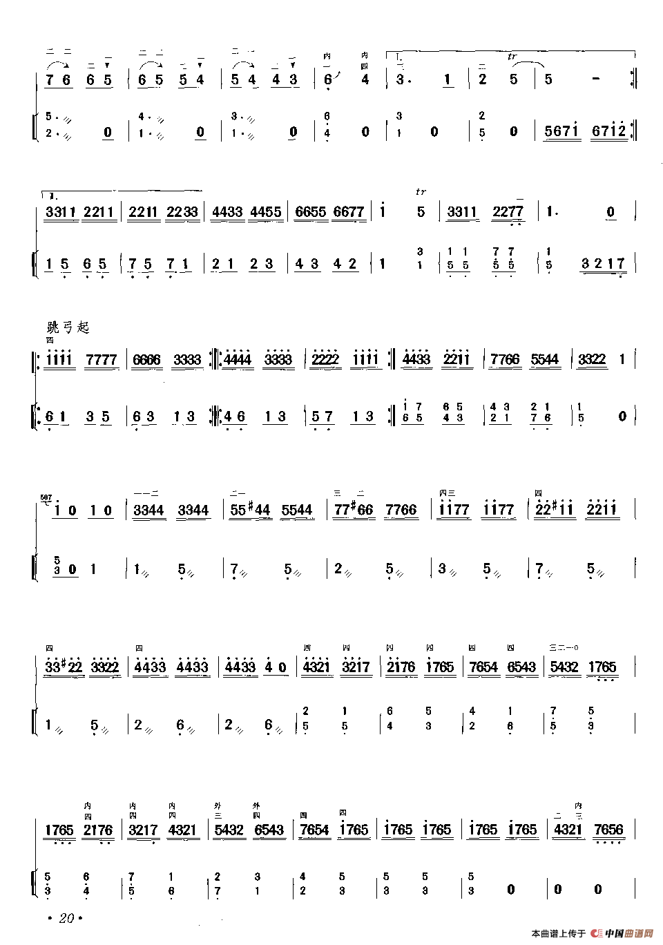 青蛙曲（二胡独奏+扬琴伴奏）