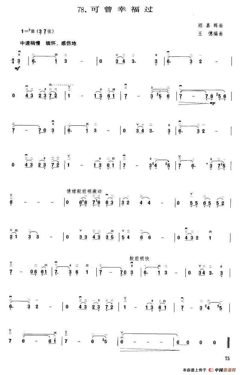 可曾幸福过（王懳编曲）