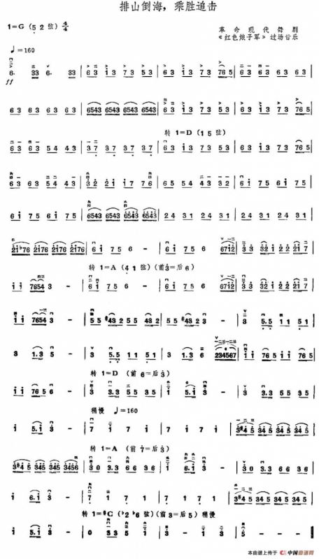 排山倒海，乘胜追击（舞剧《红色娘子军》过场音乐）