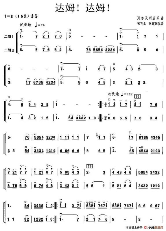 达姆！达姆！（二胡二重奏）