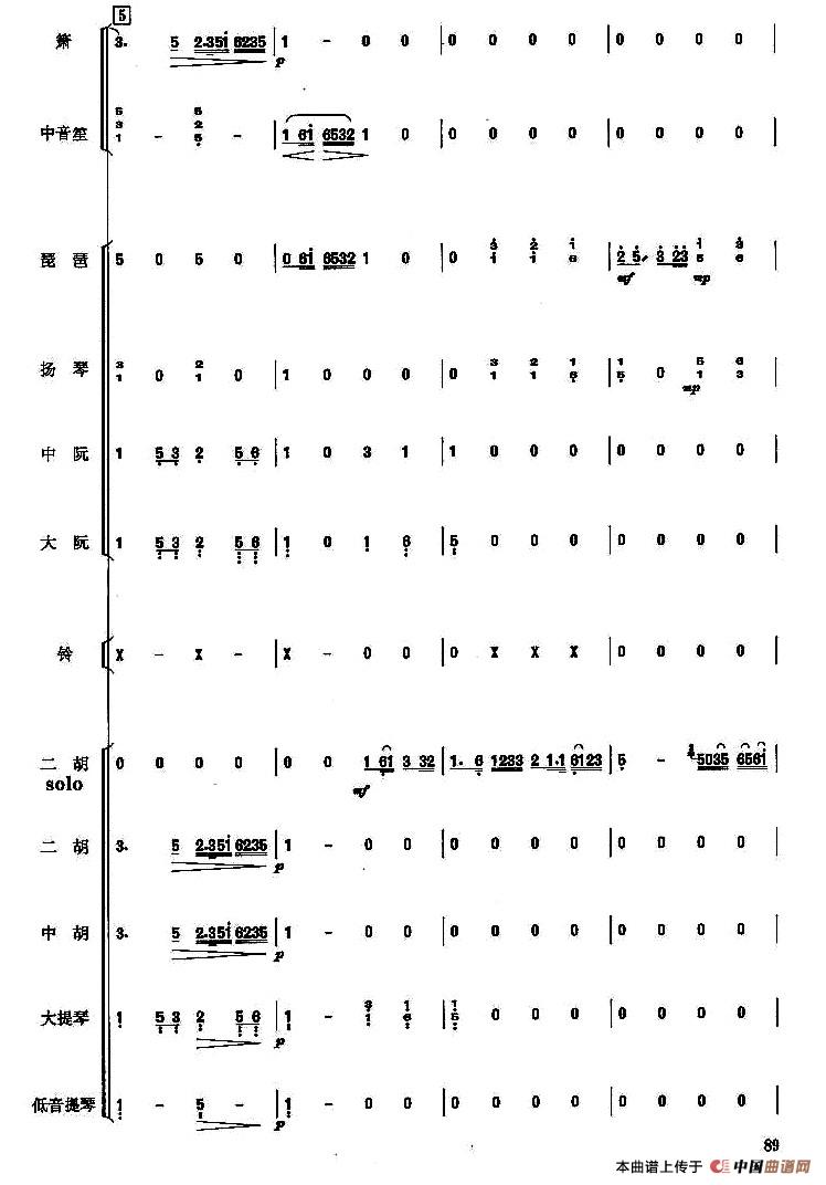 二泉映月（民乐合奏总谱）