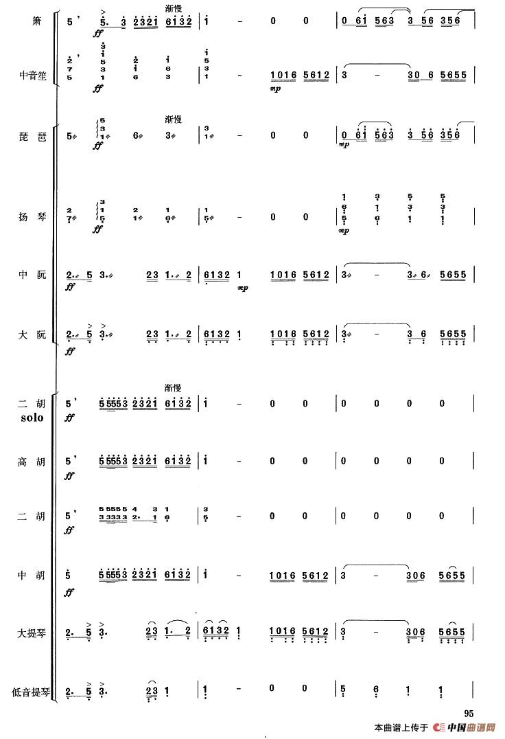 二泉映月（民乐合奏总谱）