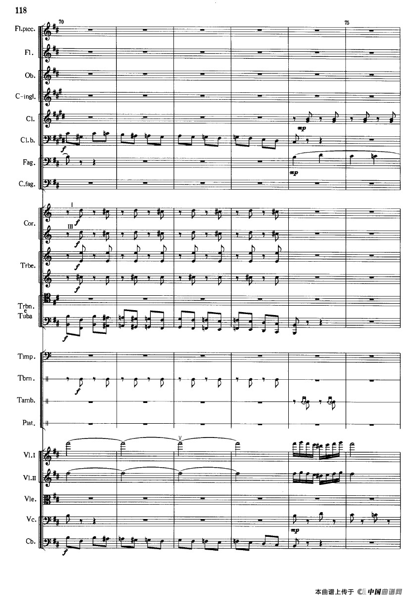 《鱼美人》舞剧音乐组曲：三女妖舞（大型管弦乐队总谱）