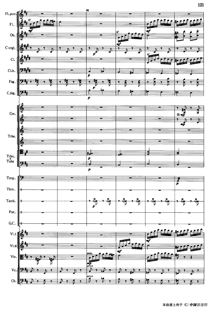 《鱼美人》舞剧音乐组曲：三女妖舞（大型管弦乐队总谱）