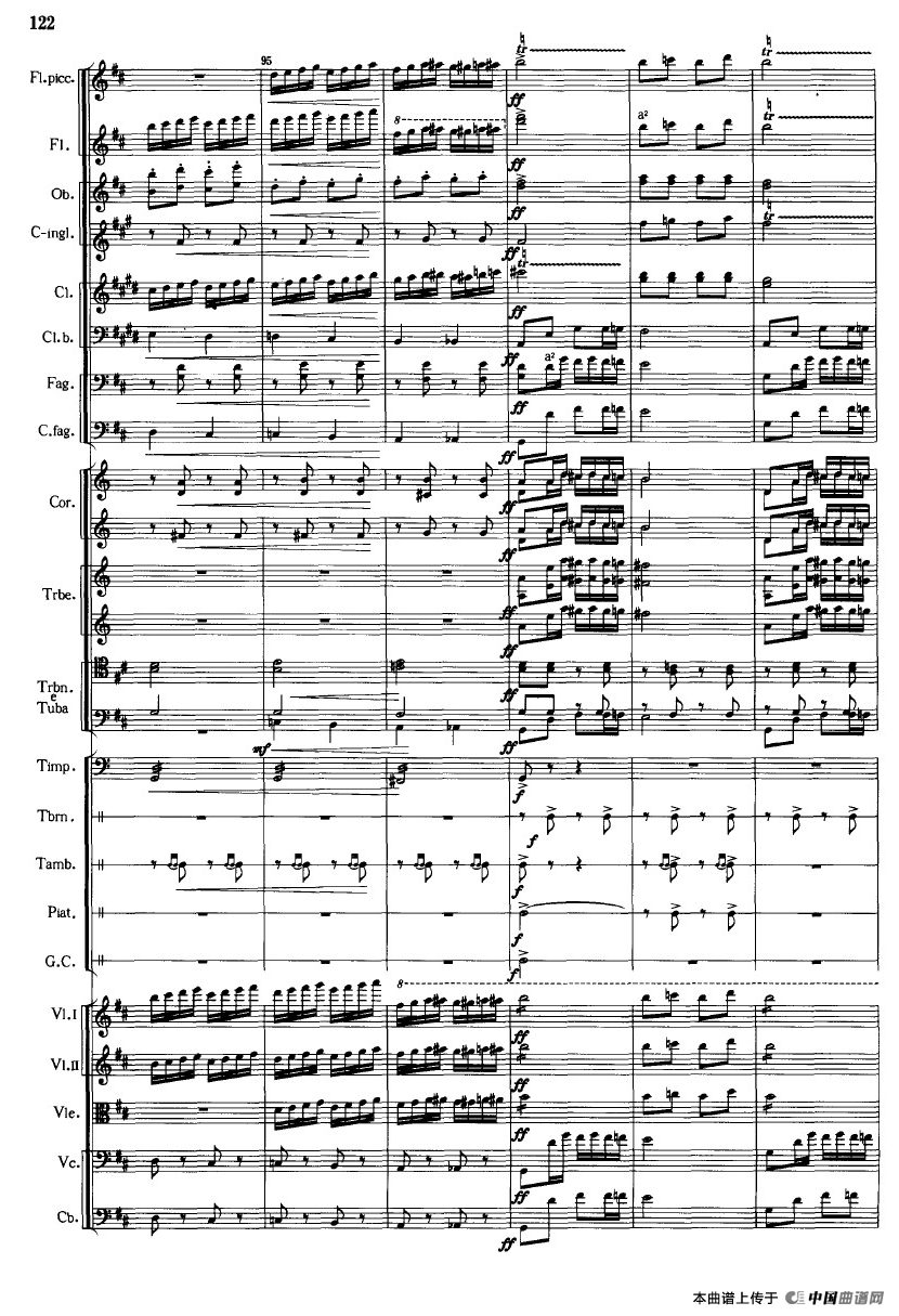 《鱼美人》舞剧音乐组曲：三女妖舞（大型管弦乐队总谱）