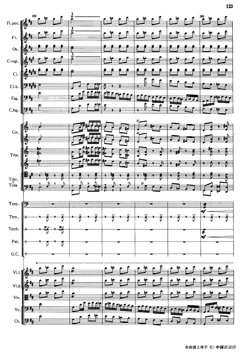 《鱼美人》舞剧音乐组曲：三女妖舞（大型管弦乐队总谱）