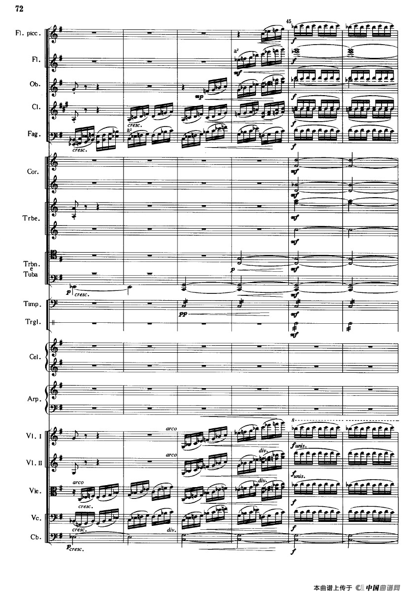 《鱼美人》舞剧音乐组曲：珍珠舞（大型管弦乐队总谱）