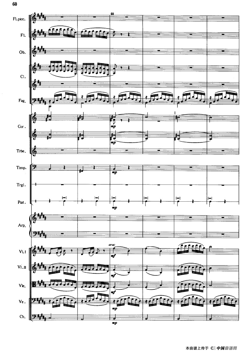 《鱼美人》舞剧音乐组曲：水草舞（大型管弦乐队总谱）