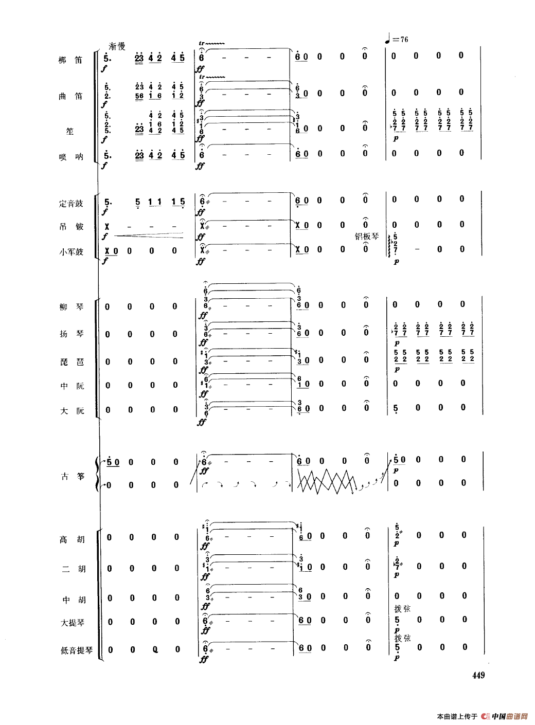 香江情（民乐合奏总谱）
