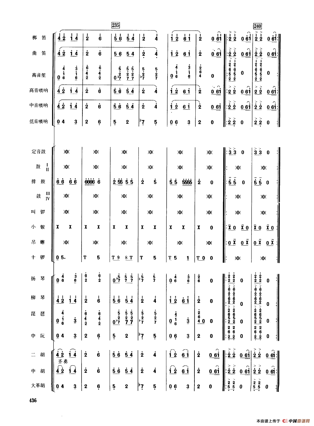 龙腾虎跃（民乐合奏总谱）