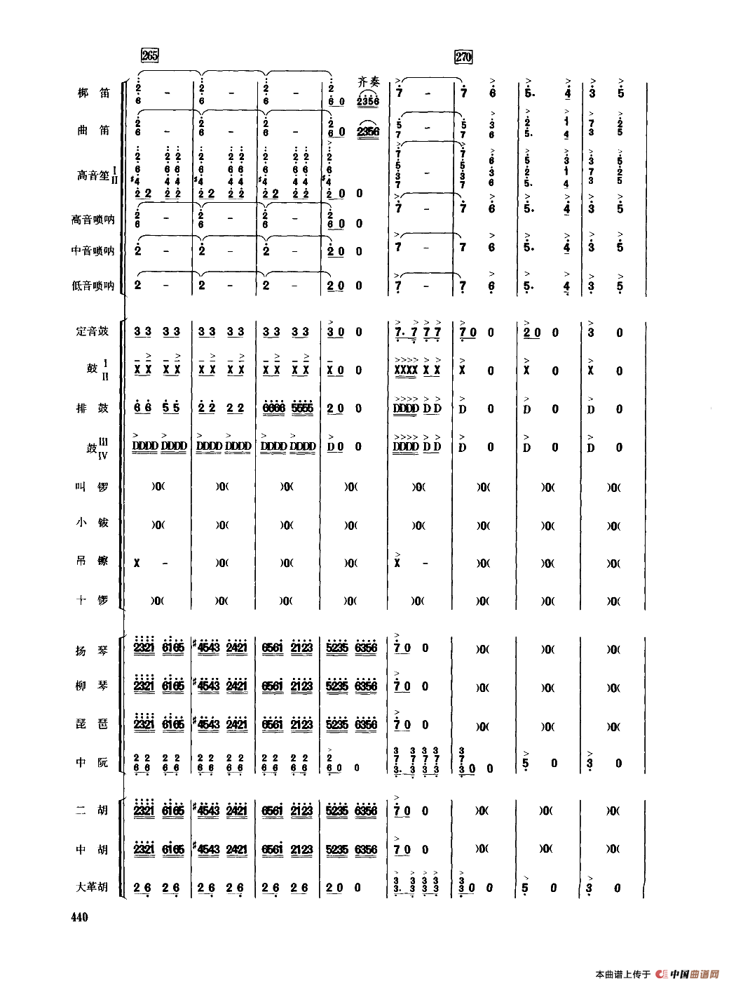 龙腾虎跃（民乐合奏总谱）