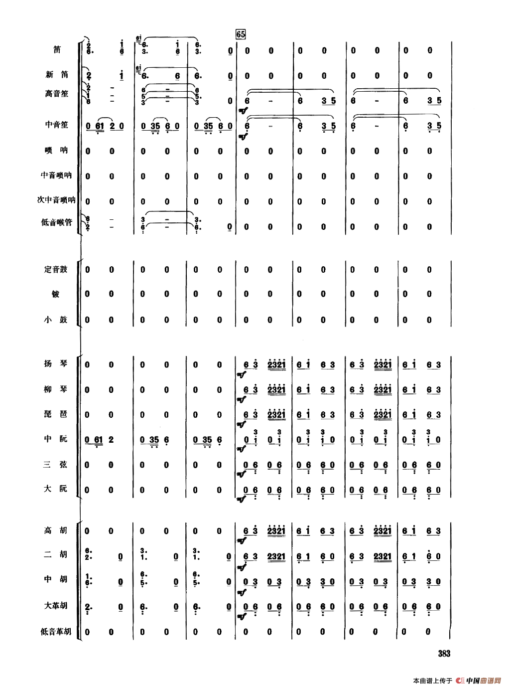 瑶族舞曲（民乐合奏总谱）
