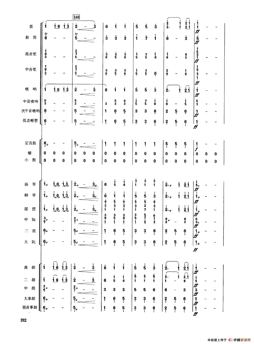 瑶族舞曲（民乐合奏总谱）