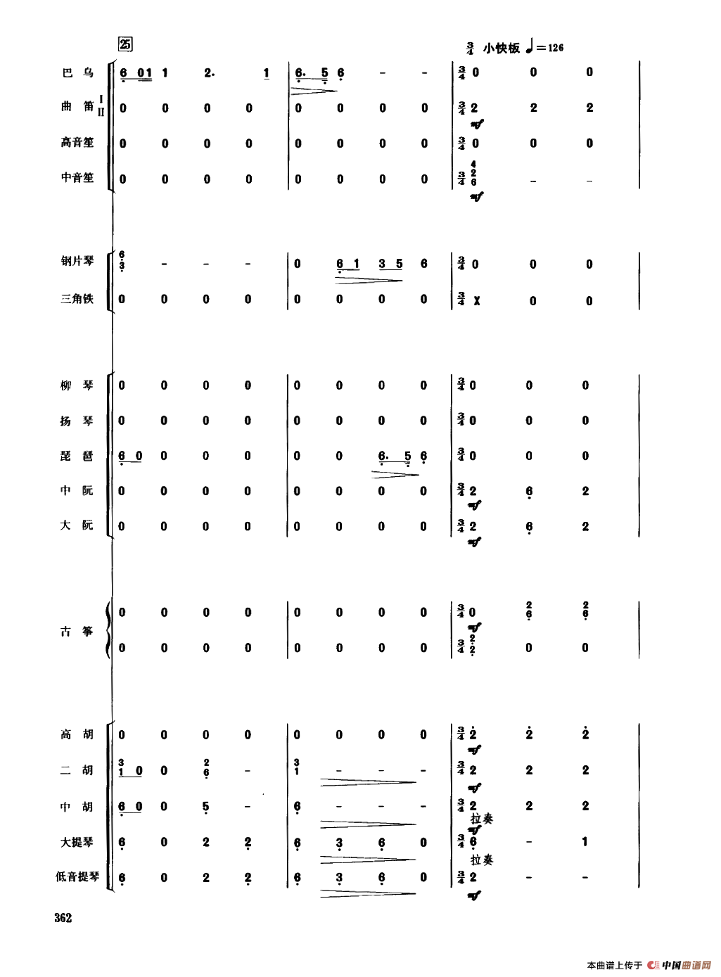 鲜花舞（民乐合奏总谱）
