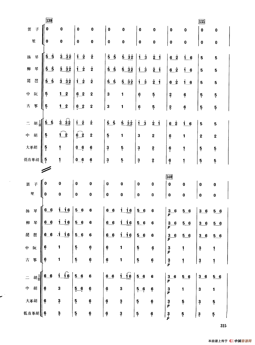 桃李报春（民乐合奏总谱）
