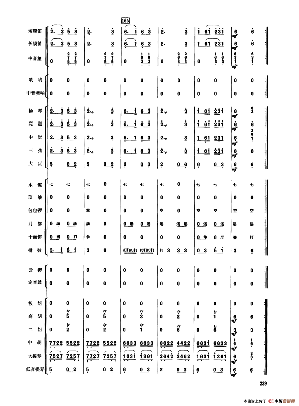 丰收锣鼓（民乐合奏总谱）