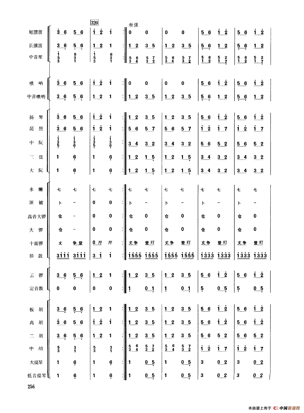 丰收锣鼓（民乐合奏总谱）