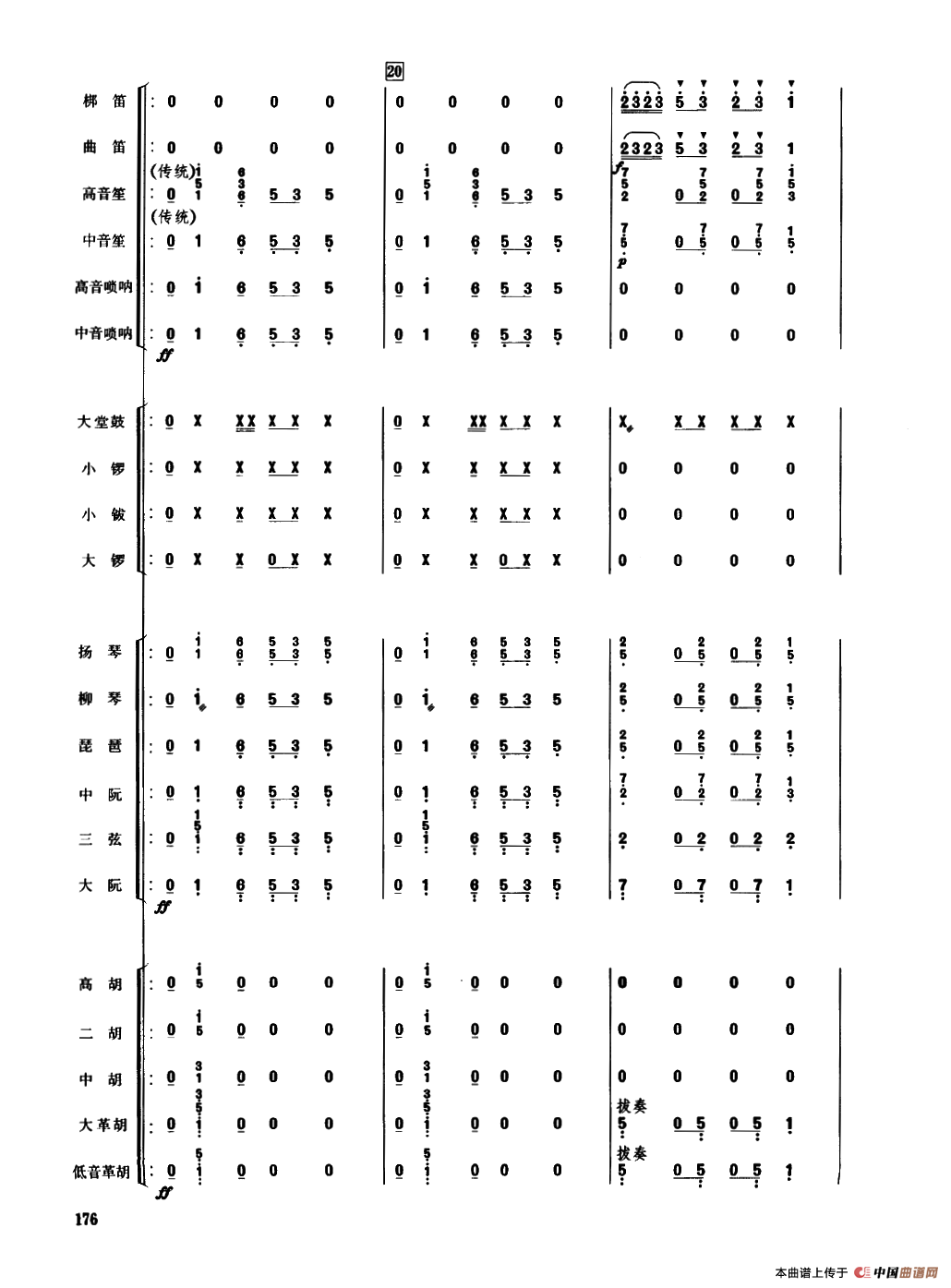 晚会（民乐合奏总谱）