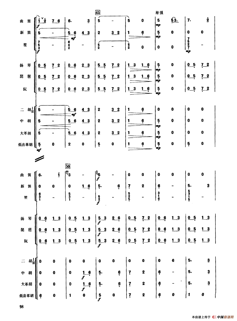 京调（民乐合奏总谱）