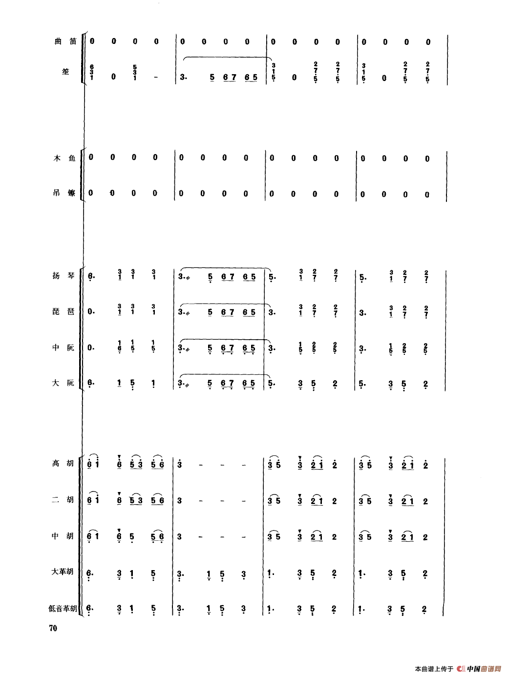 彩云追月（民乐合奏总谱）