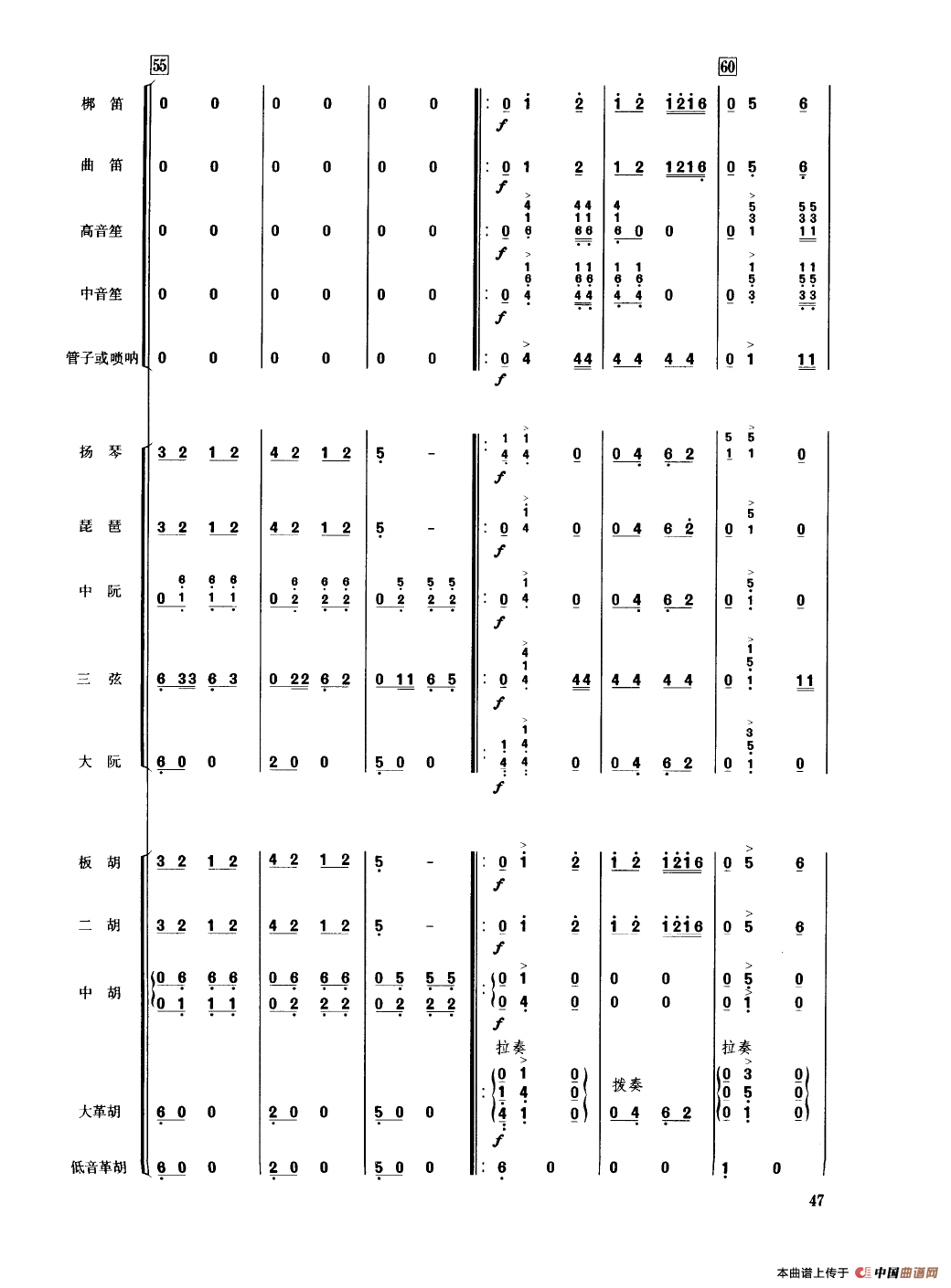 翻身的日子（民乐合奏总谱）