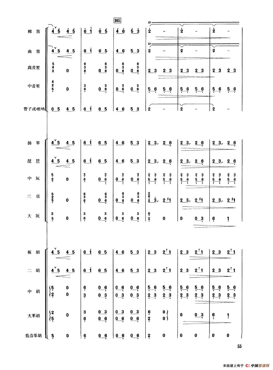 翻身的日子（民乐合奏总谱）
