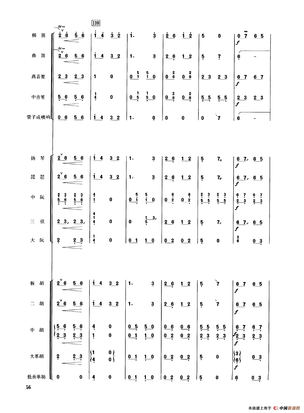 翻身的日子（民乐合奏总谱）