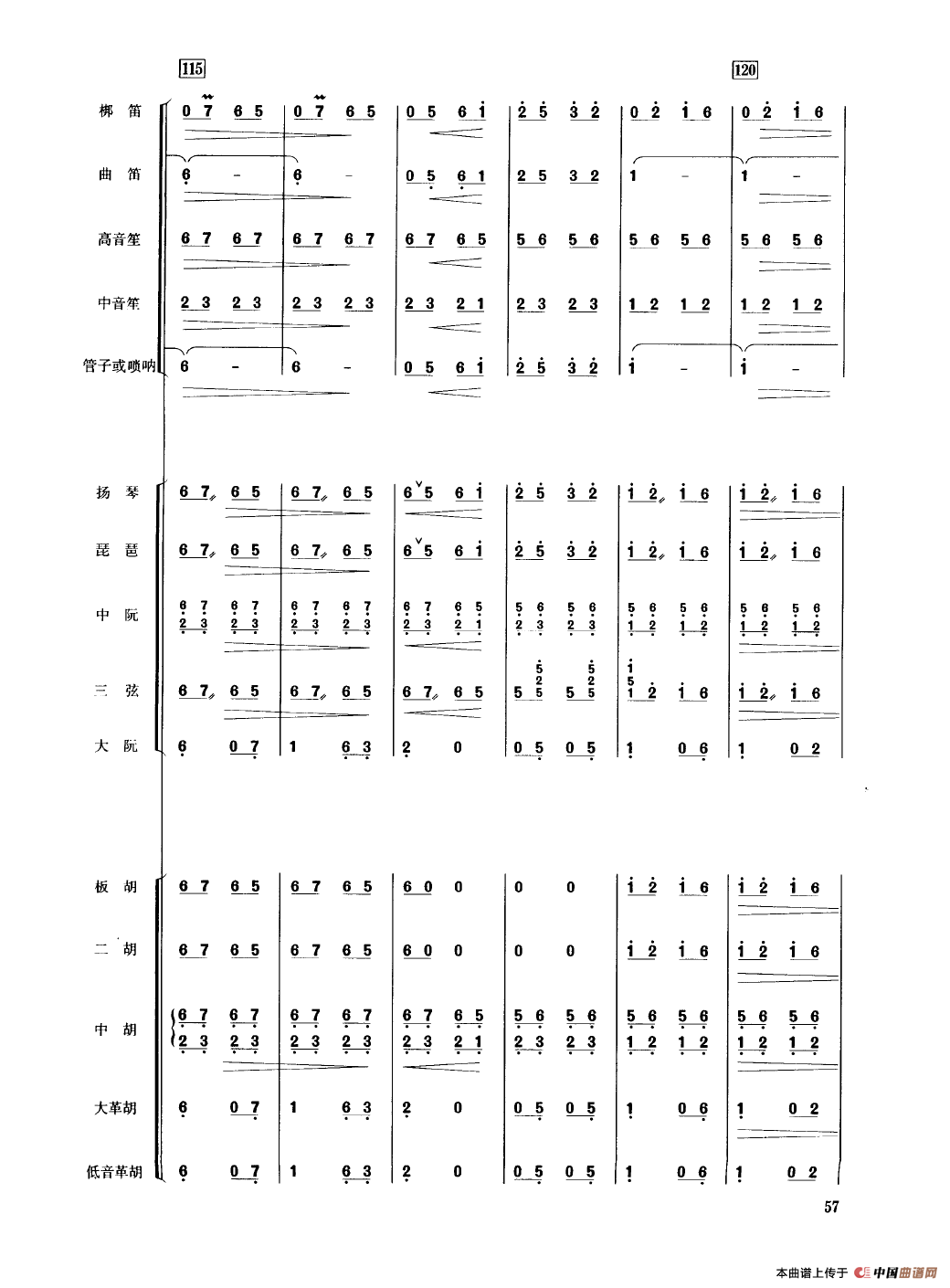 翻身的日子（民乐合奏总谱）