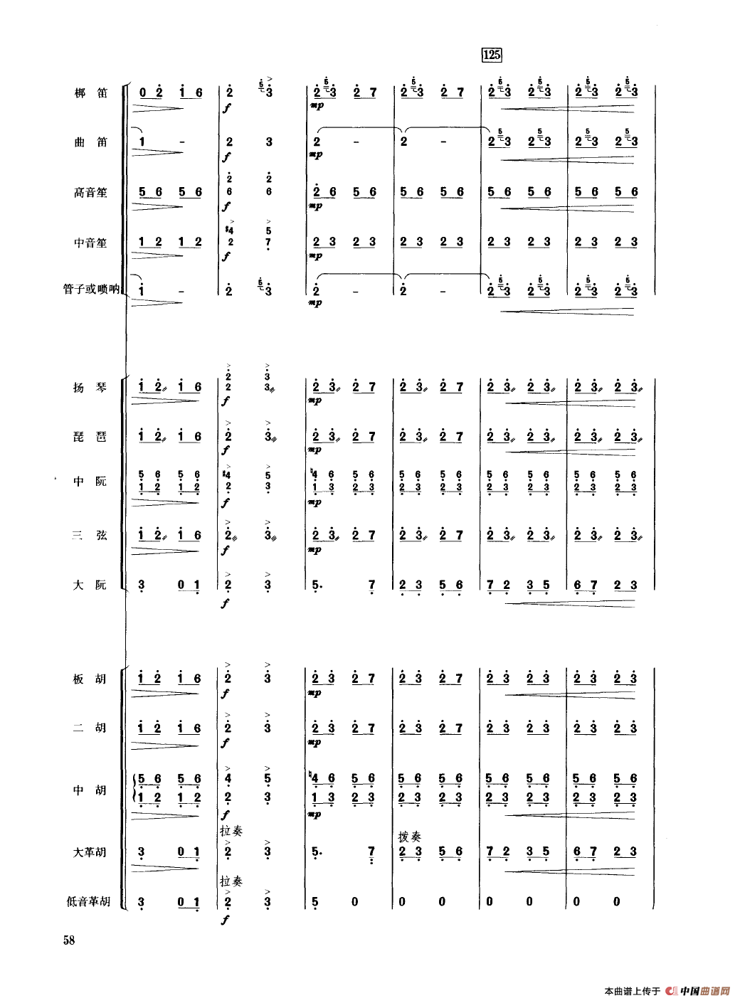 翻身的日子（民乐合奏总谱）