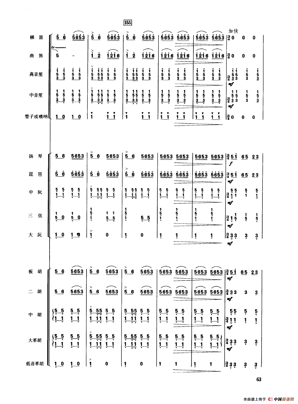 翻身的日子（民乐合奏总谱）