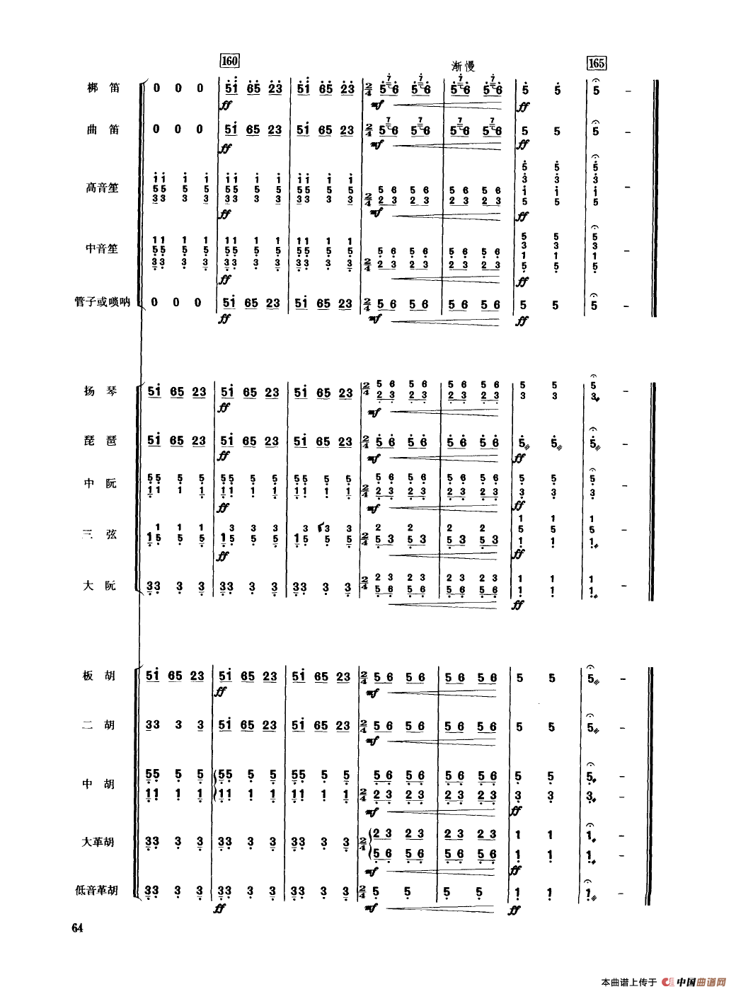 翻身的日子（民乐合奏总谱）