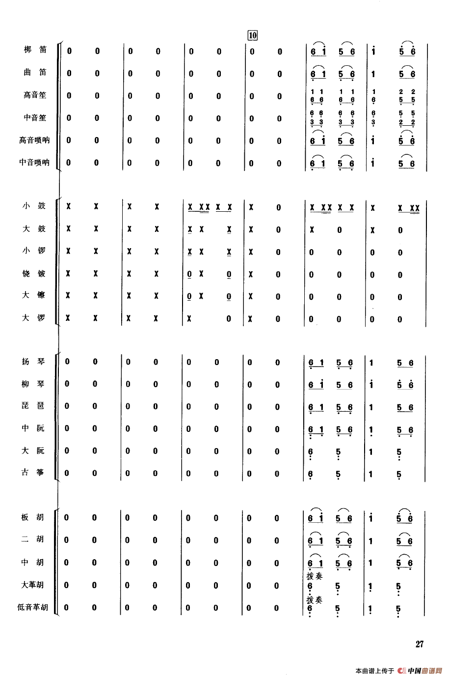 金蛇狂舞（民乐合奏总谱）