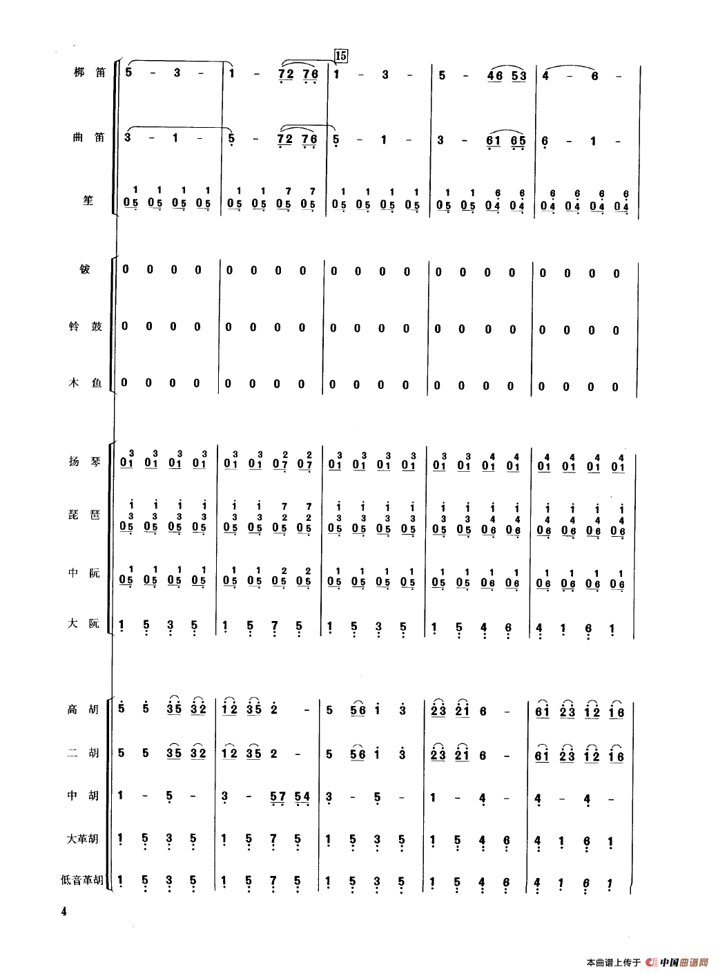 花好月圆（民乐合奏总谱）