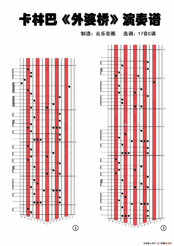梦と叶桜（拇指琴卡林巴琴演奏谱）