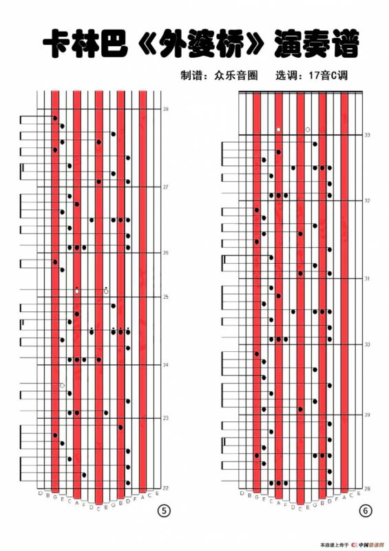 梦と叶桜（拇指琴卡林巴琴演奏谱）