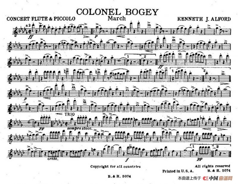 Colonel Bogey（分谱合集）