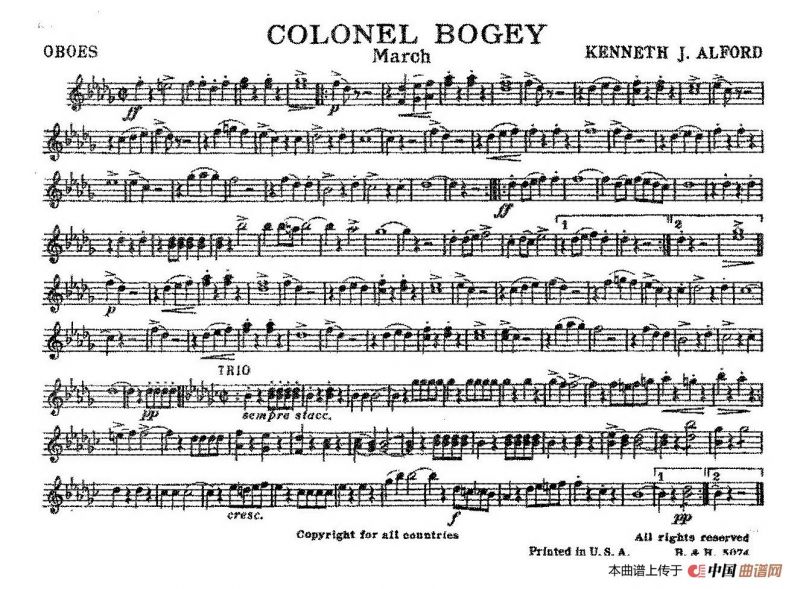 Colonel Bogey（分谱合集）